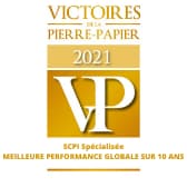Victoires de la Pierre-Papier 2021 SCPI Spécialisée Meilleure Performance Globale sur 10 ans 2021 Fiducial Gérance