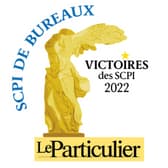 Le Particulier Victoire des SCPI 2022 Bureaux or