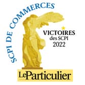 Le Particulier Victoire des SCPI 2022 Commerces or 2022 PAREF Gestion