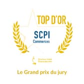 Tout sur mes finances - Le grand prix du jury SCPI commerces 2022 2022 SCPI Aestiam Pierre Rendement
